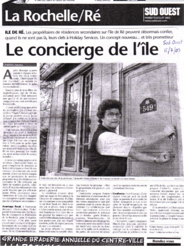 15 juillet 2003 - Sud Ouest